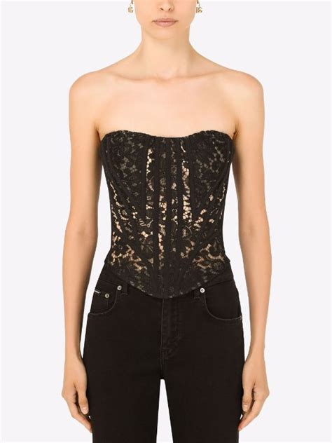 dolce gabbana bustier top|dolce and gabbana corset.